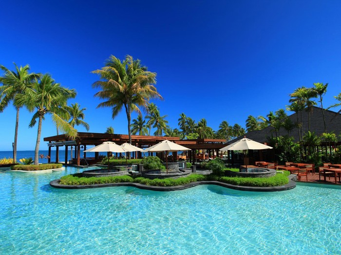 Sheraton resort in Fiji.
