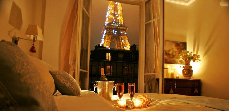 Romantic evening in Paris