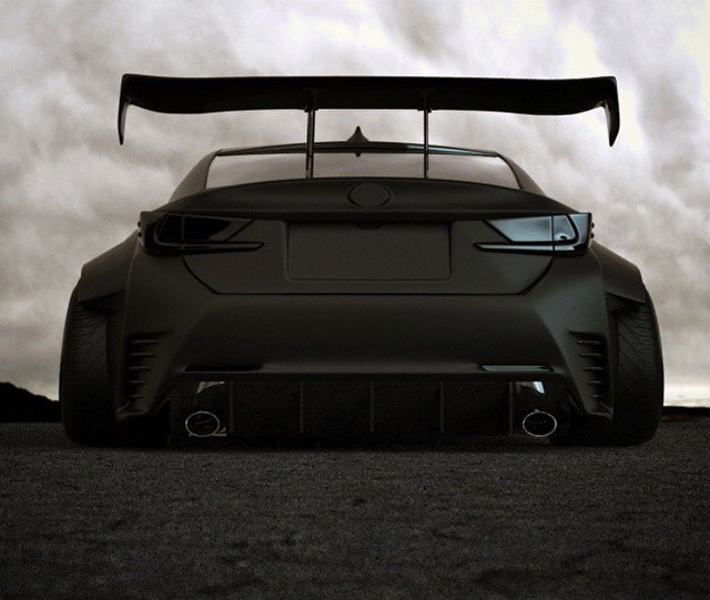 Black Lexus RC 350.