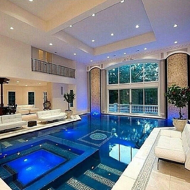 Beautiful indoor pool.
