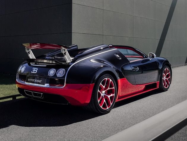 2012 Bugatti Veyron 16.4 Grand Sport Vitesse Black and Red.