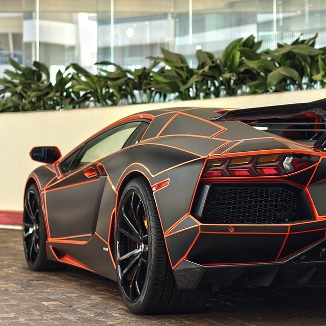 Lamborghini Aventador Tron Edition.