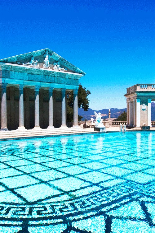 The Neptune Pool, Hearst Mansion. California, USA.