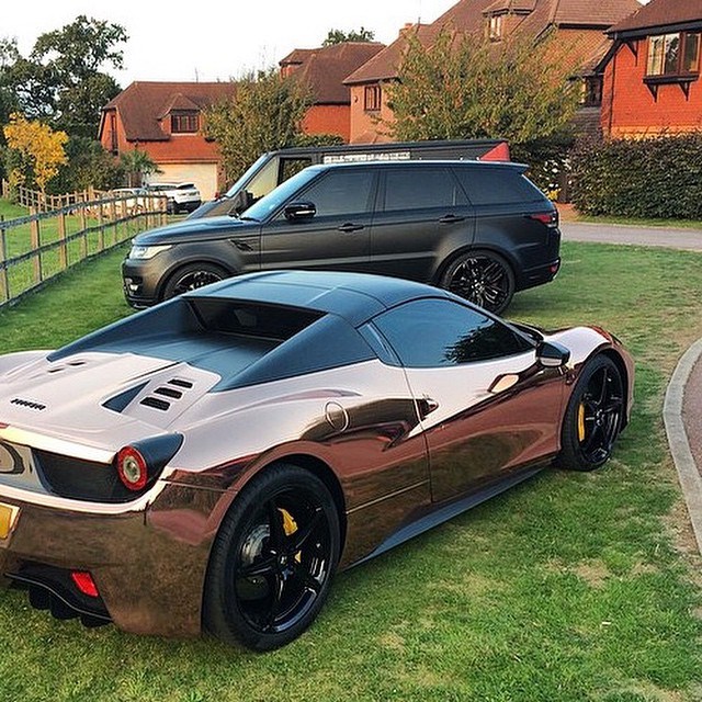 Chrome Ferrari 458.