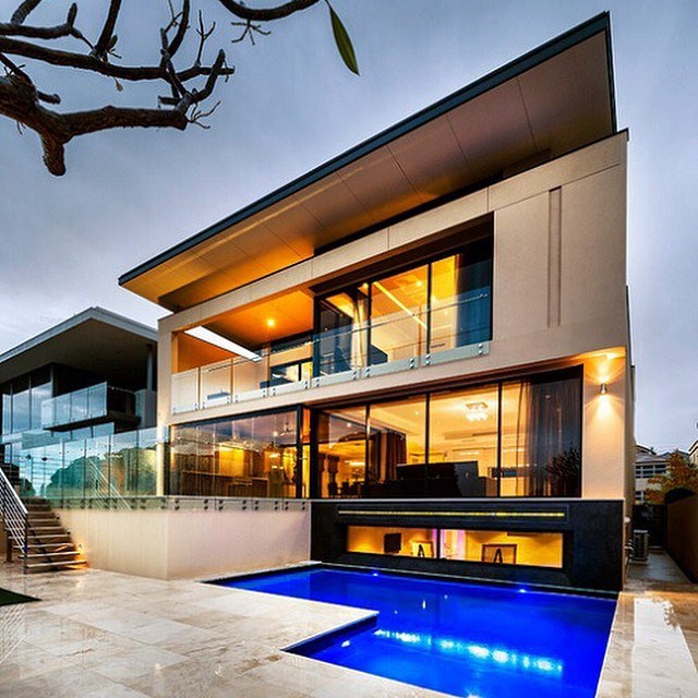 Modern house.