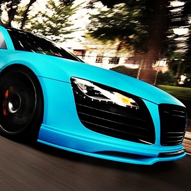 Electric Blue Audi R8