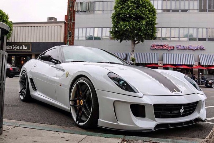 White Ferrari.