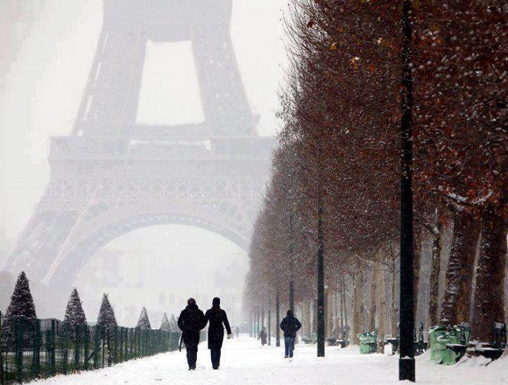 Winter in Paris.