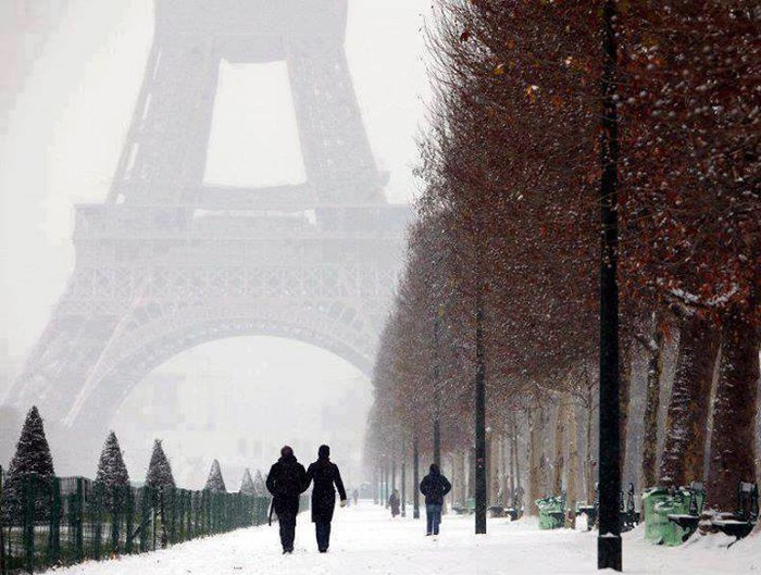 Winter in Paris.