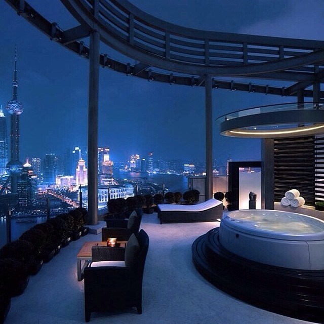 The 300 square-meter Hyatt Chairman Suite in Shangai.