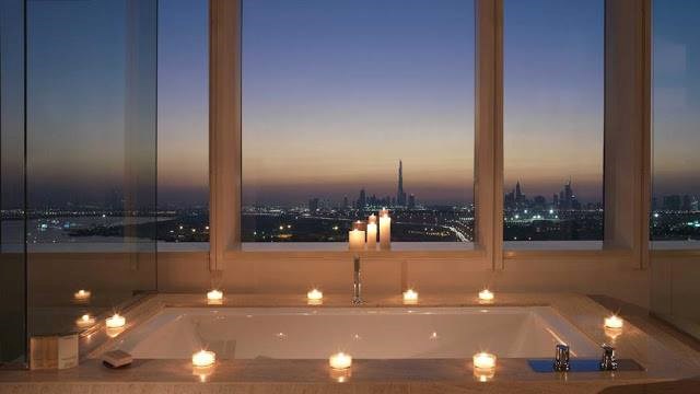 Bath view, Intercontinental Dubai