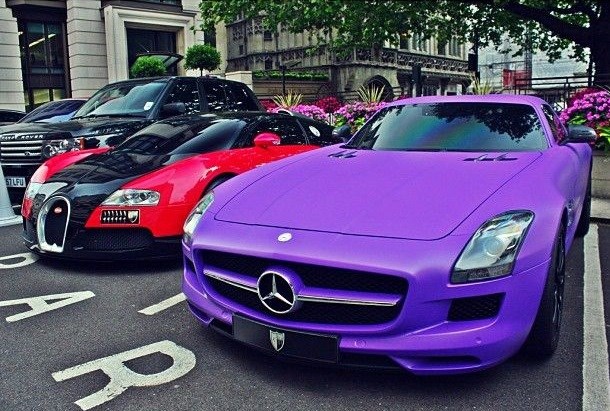 Glorious Mercedes SLS AMG and Cool Bugatti Veyron