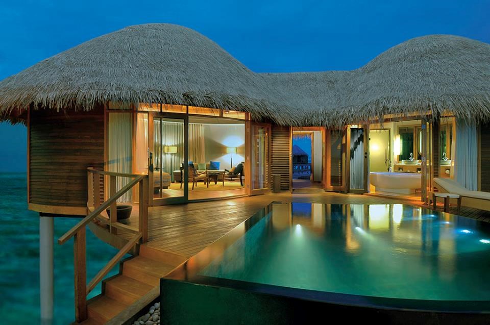 Water Villa at Constance Halaveli, Maldives.