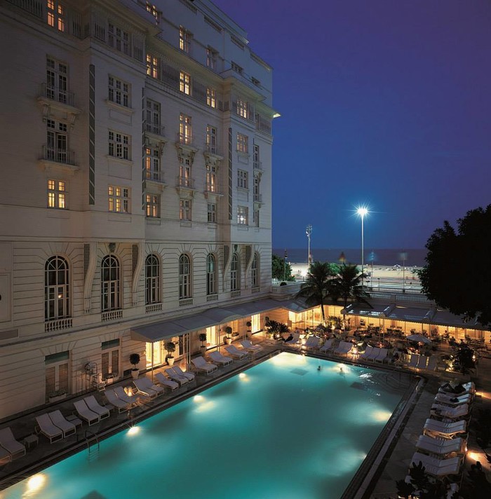 Luxurious Copacabana Palace, Rio de Janeiro, Brazil.