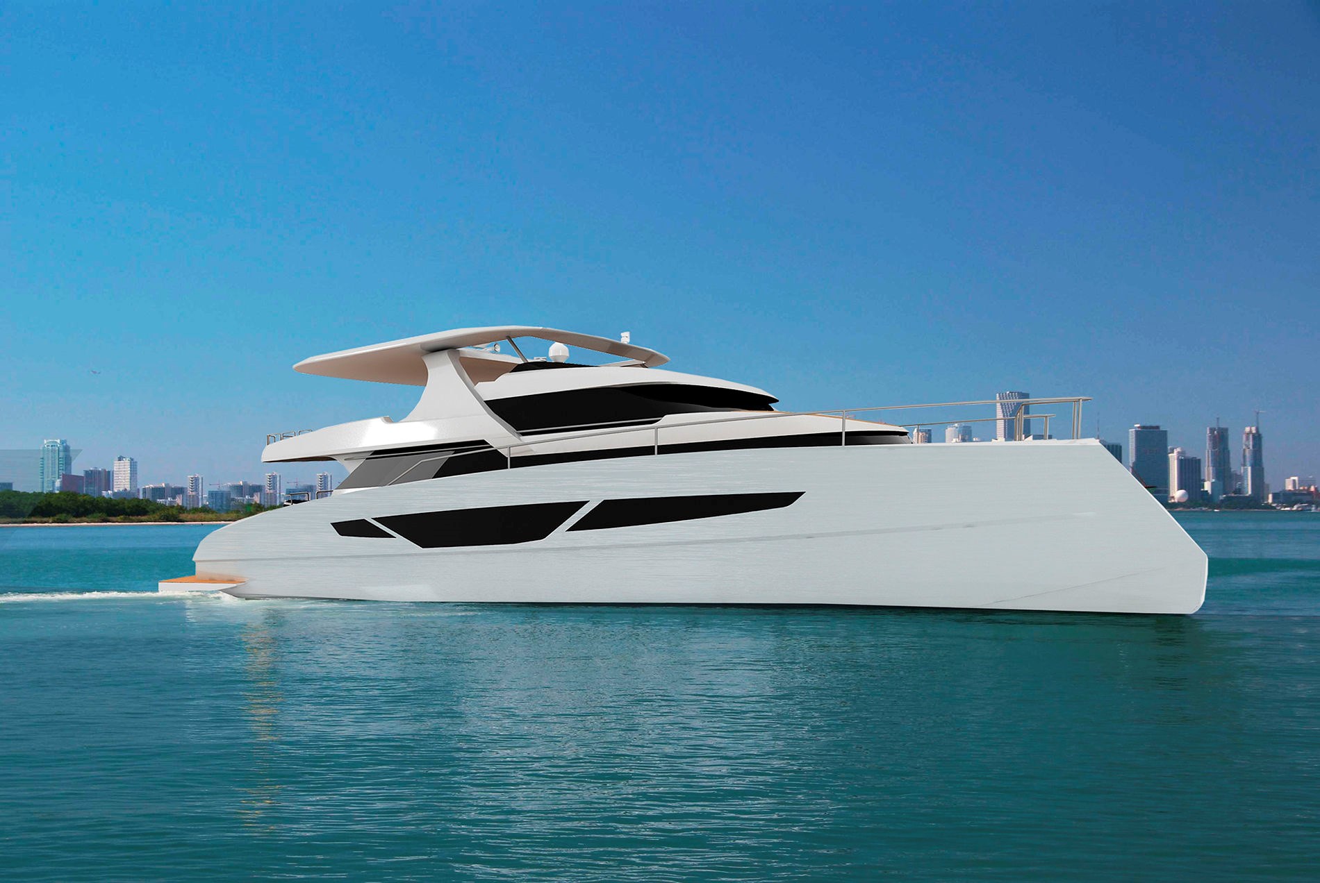 Power catamaran: luxury motor-yacht Flash Cat 72.