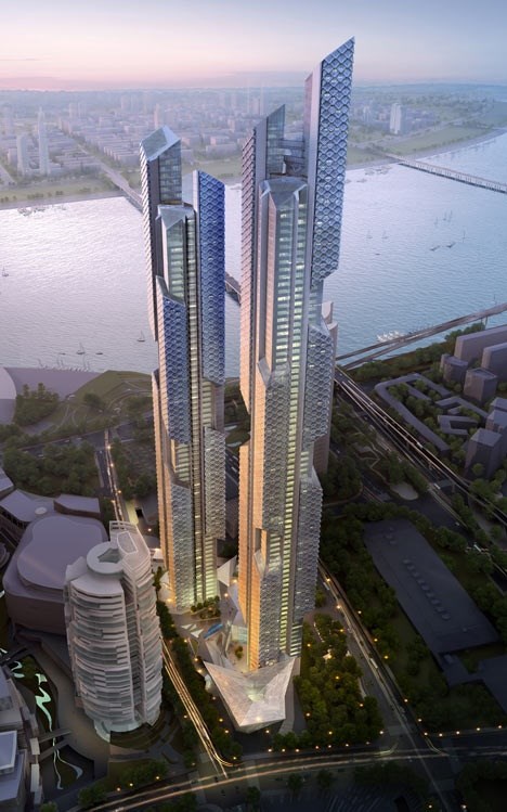 Dancing Dragons by Adrian Smith + Gordon Gill Architecture