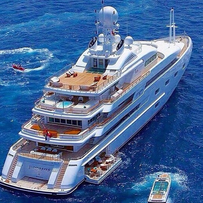 The Pegasus yacht.