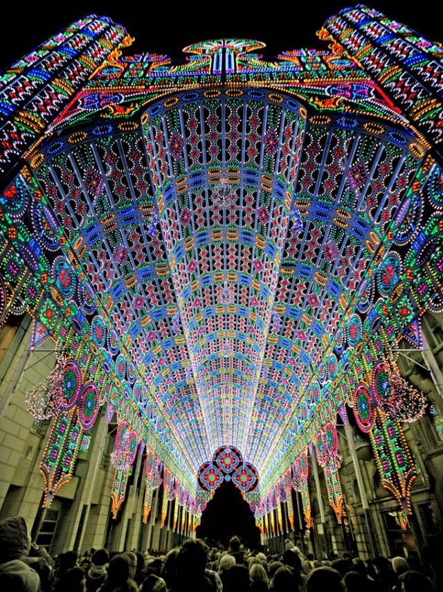 Light festival in Ghent, Belgium