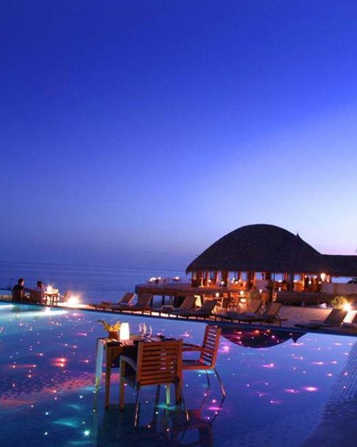 Perfect night in the Maldives.