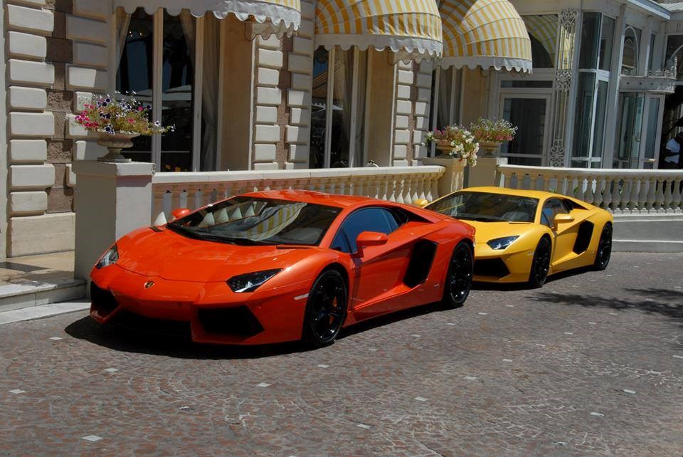 Orange or yellow Lamborghini? 