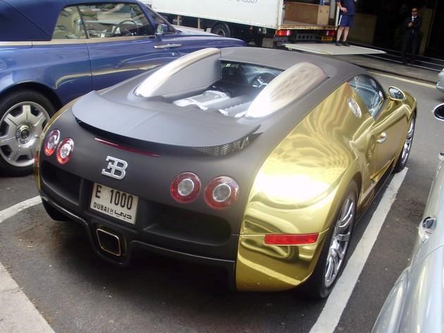 Golden Bugatti Veyron.