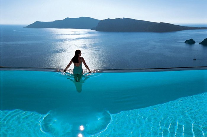 Beautiful view in Santorini.