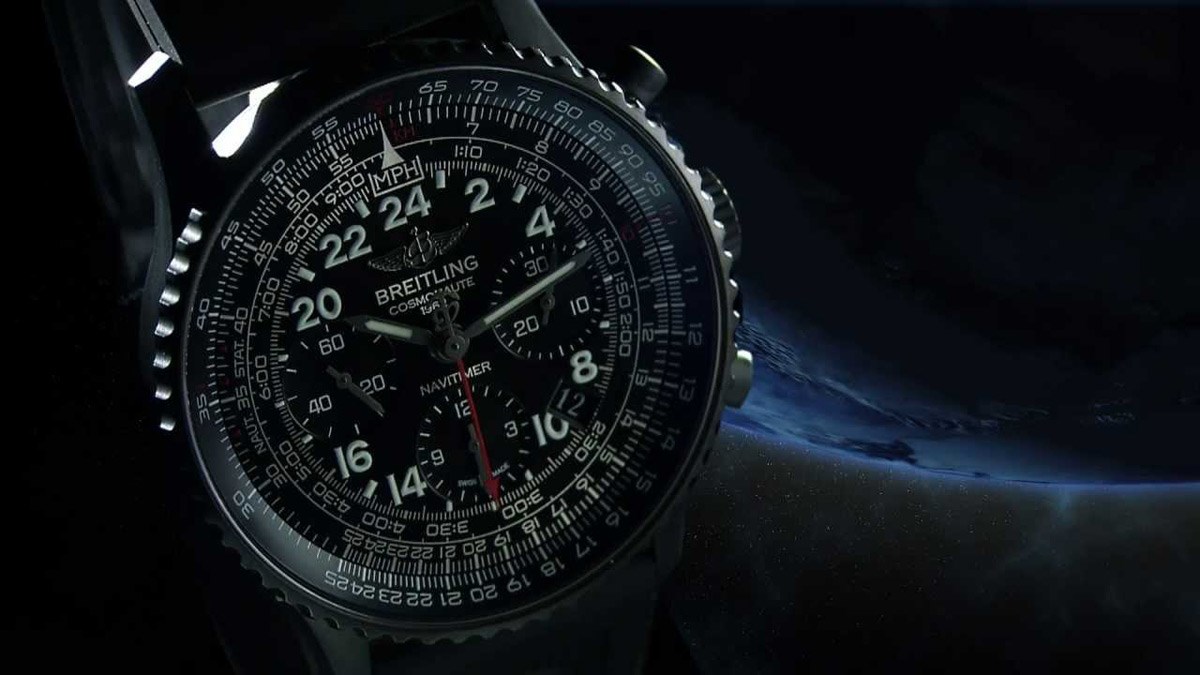 New Breitling Navitimer Cosmonaute Blacksteel Watch.