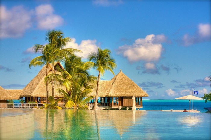Pool at the Hilton Bora Bora