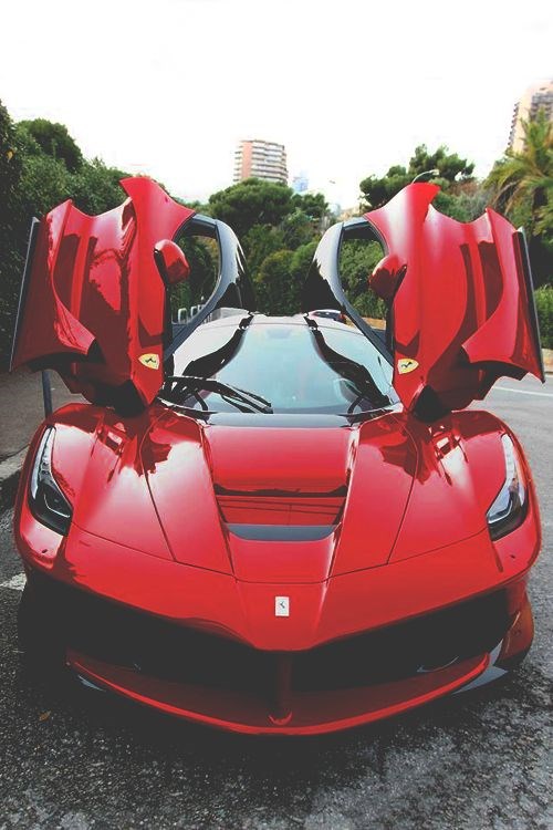 Hot red Ferrari.