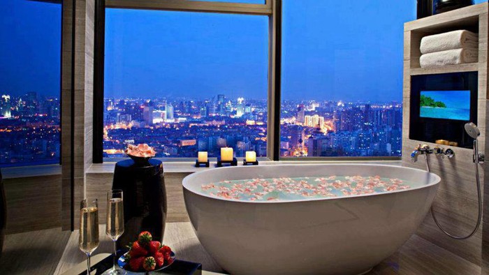 Relax with a great view of the city
