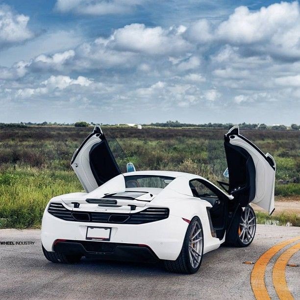 White McLaren MP4-12C