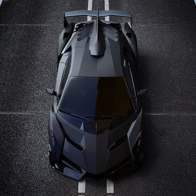 Matte Black Lamborghini Veneno.