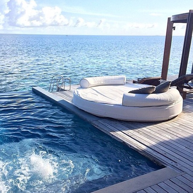 The W Hotel & Resort Private Villa Suite in the Maldives. 