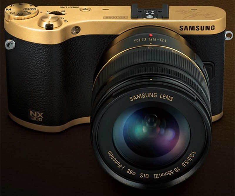 Gold Plated Samsung NX300 Camera.