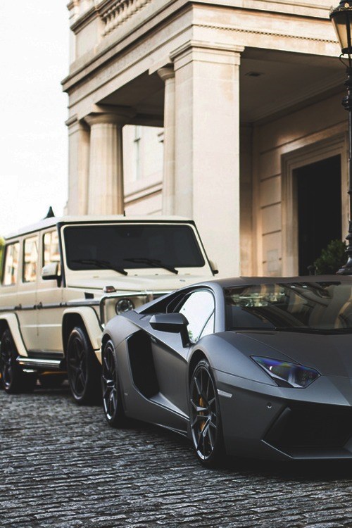 This matte Lamborghini is such a looker.