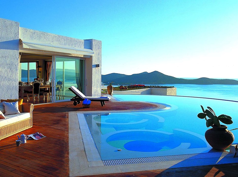 Summer in Elounda, Crete, Greece.