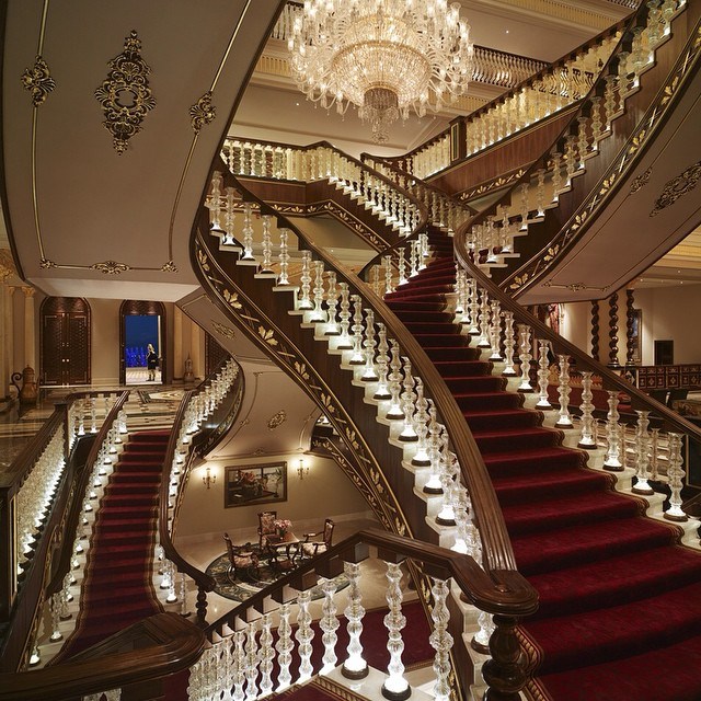 Inside Mardan Palace Hotel in Turkey.