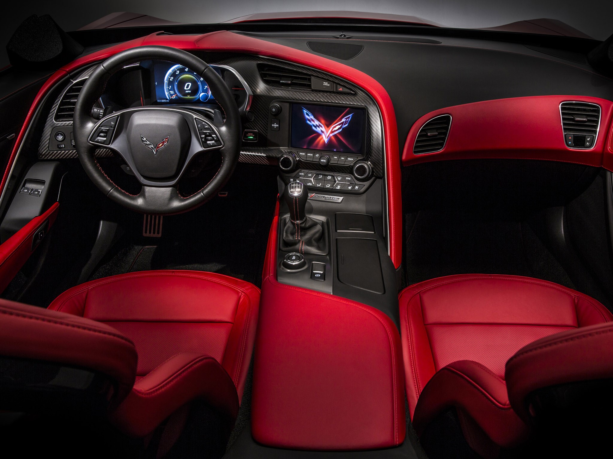 2014 Chevrolet Corvette C-7 Stingray interior.