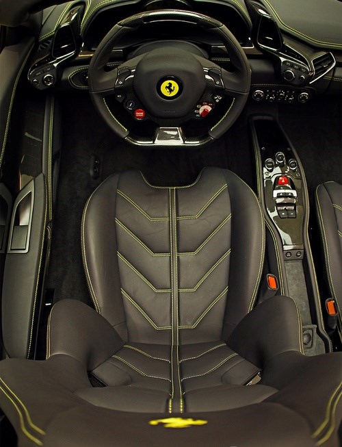 Hop in! Amazing Ferrari drivers seat.