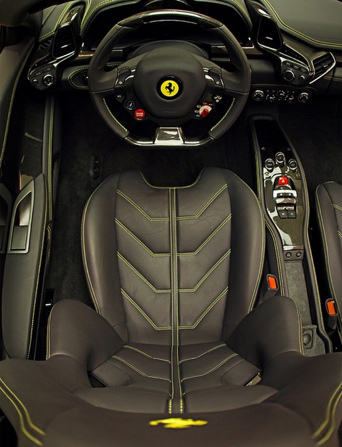 Hop in! Amazing Ferrari drivers seat.