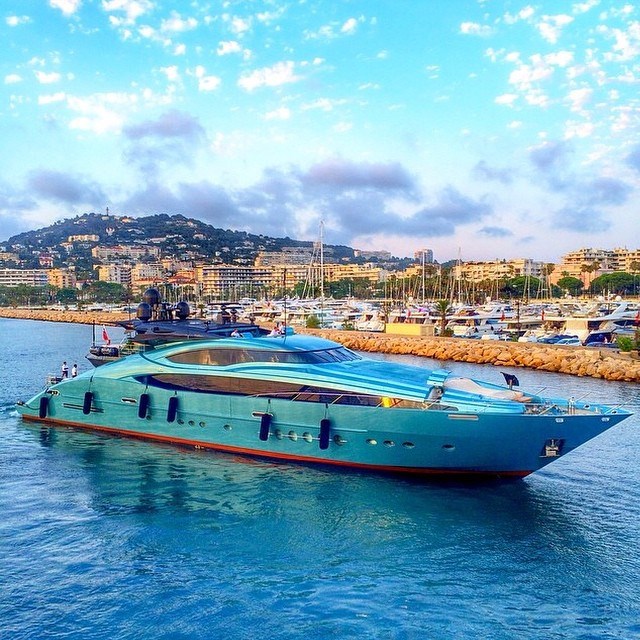 Yacht Life in Port Canto Cannes, France.