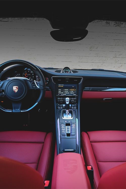 Porsche 911 Turbo S interior.