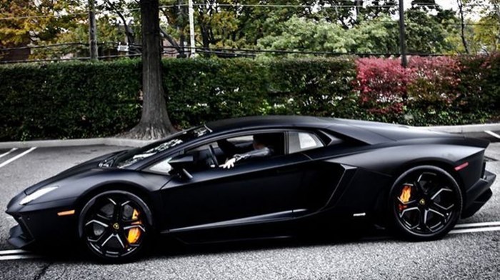 Is it a Batmobile? Nope, just a Lambo...