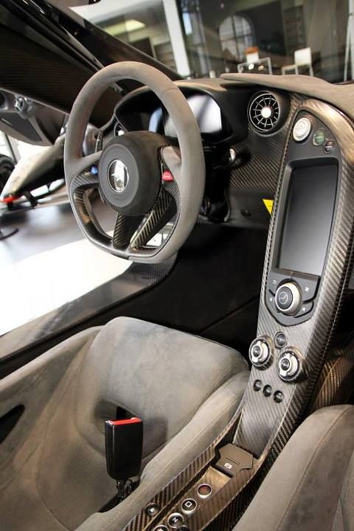 McLaren P1 driver cockpit.
