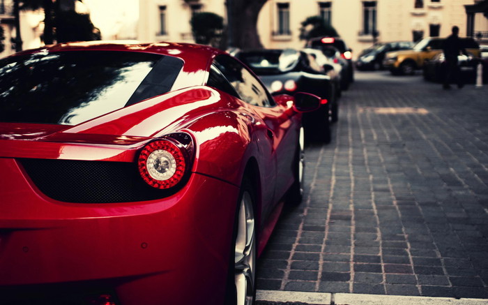 Gorgeous red Ferrari.