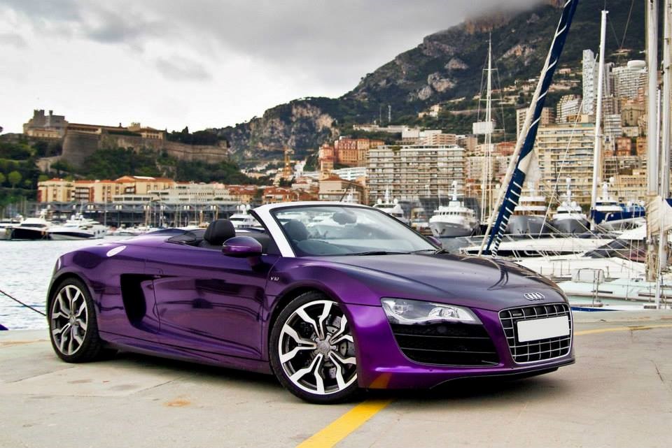 Awesome purple Audi.