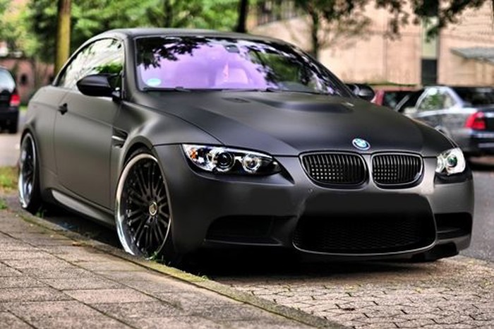 Matte black BMW
