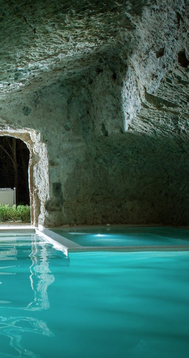 Amazing pool in a cave.