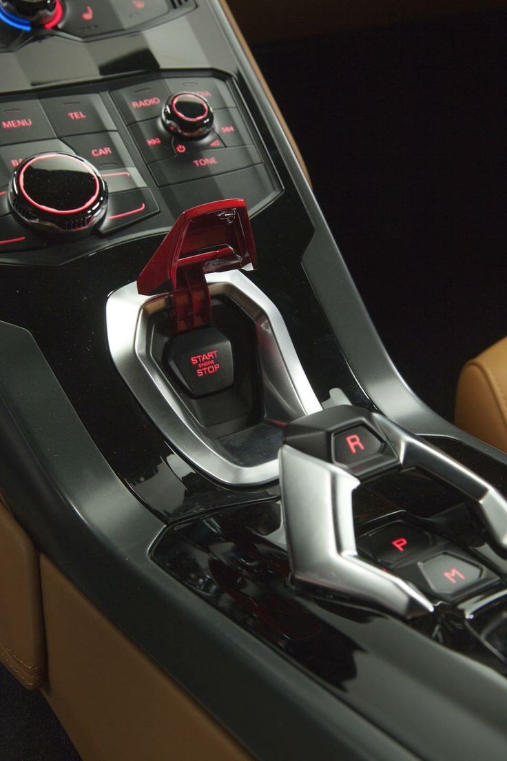 Lamborghini Huracan start button.