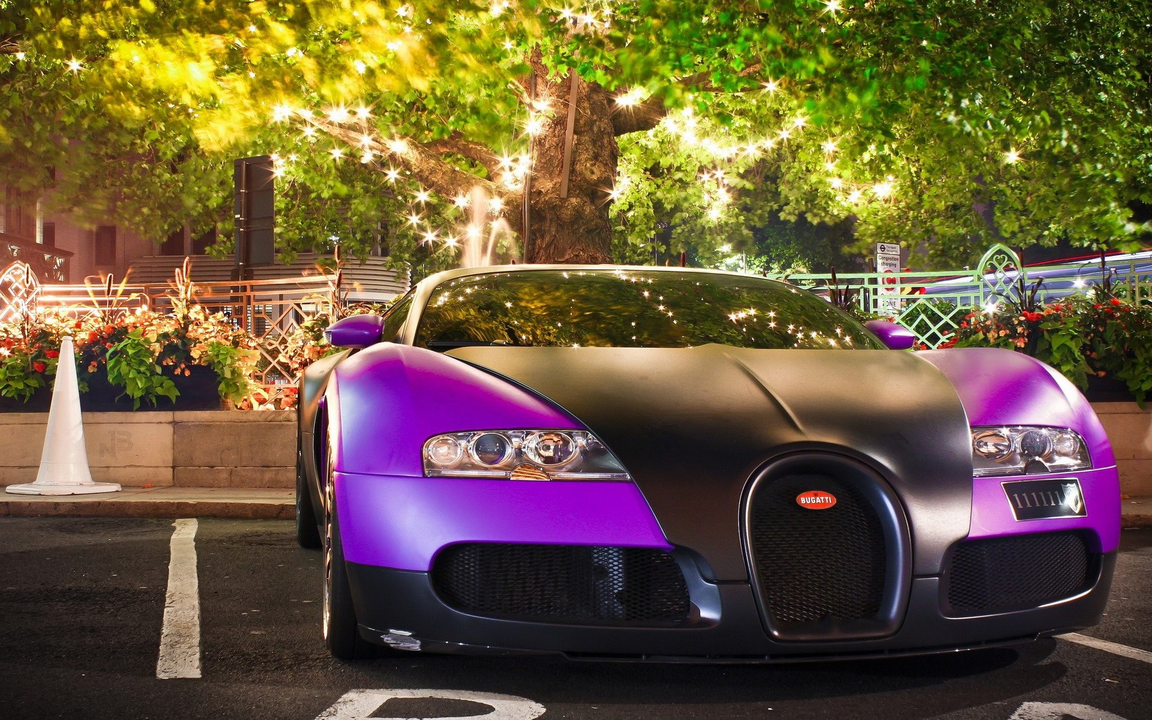 Purple Bugatti.
